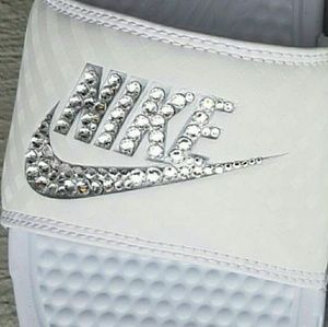 Swavorski crystal Nike Sliders
